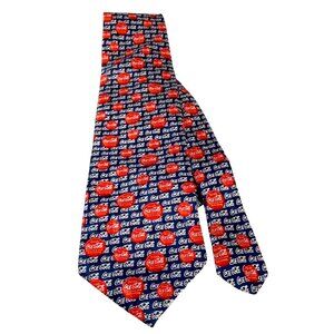 Everything Coca-Cola Vintage Rare Collectible Retro Novelty Men's Dress Neck Tie